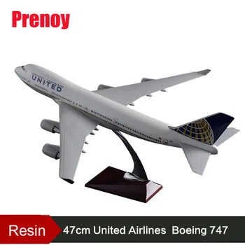 

47cm Resin Boeing 747 Aircraft Model United Airlines Airplane Model United State B747 Airbus Airways Model US Travel Collection