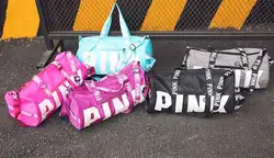 Мода 2019 г. Большой ёмкость Водонепроницаемая Женская сумочка вещевой мешок Женская дорожная сумка розовый блёстки сумка портативный