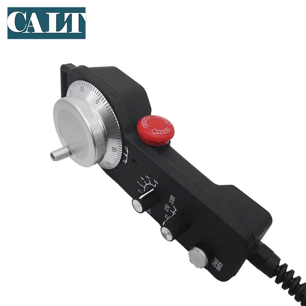 TM2080-100BSL5 MPG With Cable 222*80MM Size Handy Encoder / Manual Pulse Generator For CNC Machine