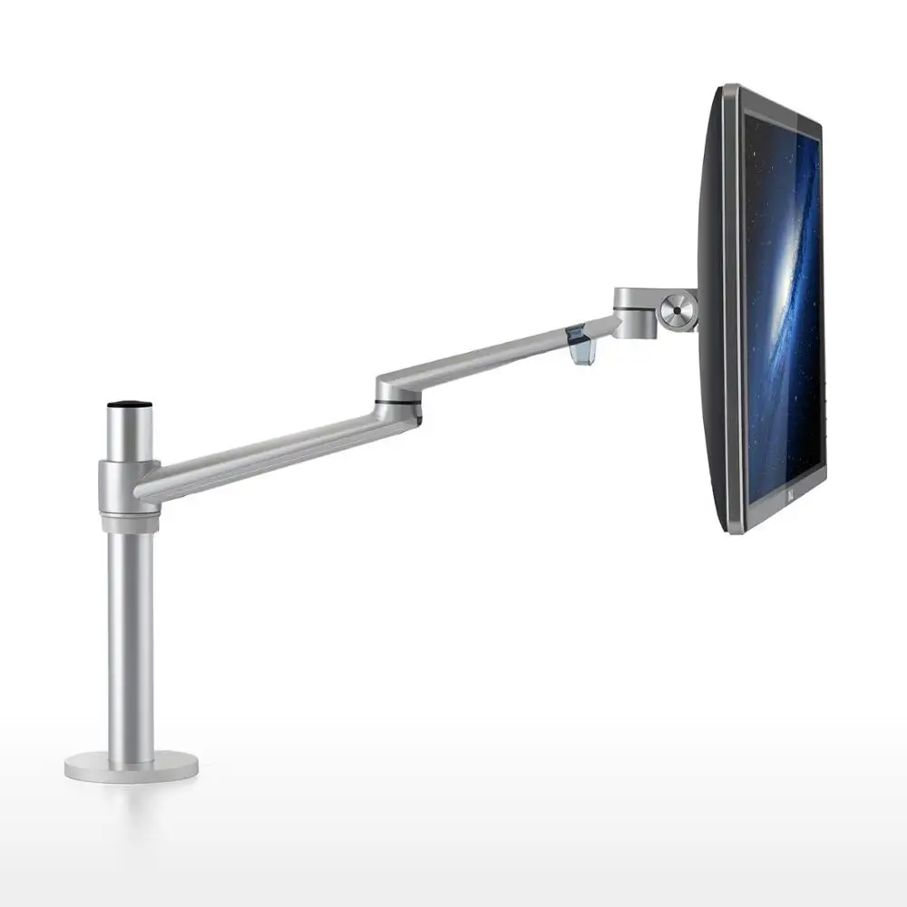 

Single Arm Computer Monitor Desk Mount Stand Fits Up to 32" Monitor, Height Adjustable Monitor TV Mounting Holder 360 Rotating