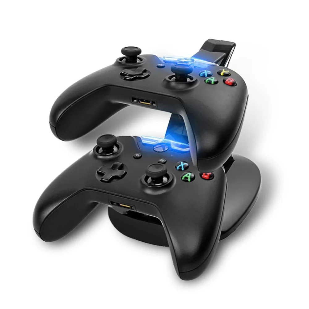 

For Xbox One Wireless Game Controller Charging Station Dual LED Micro USB Charger Dock Microsoft Xbox One Controllers