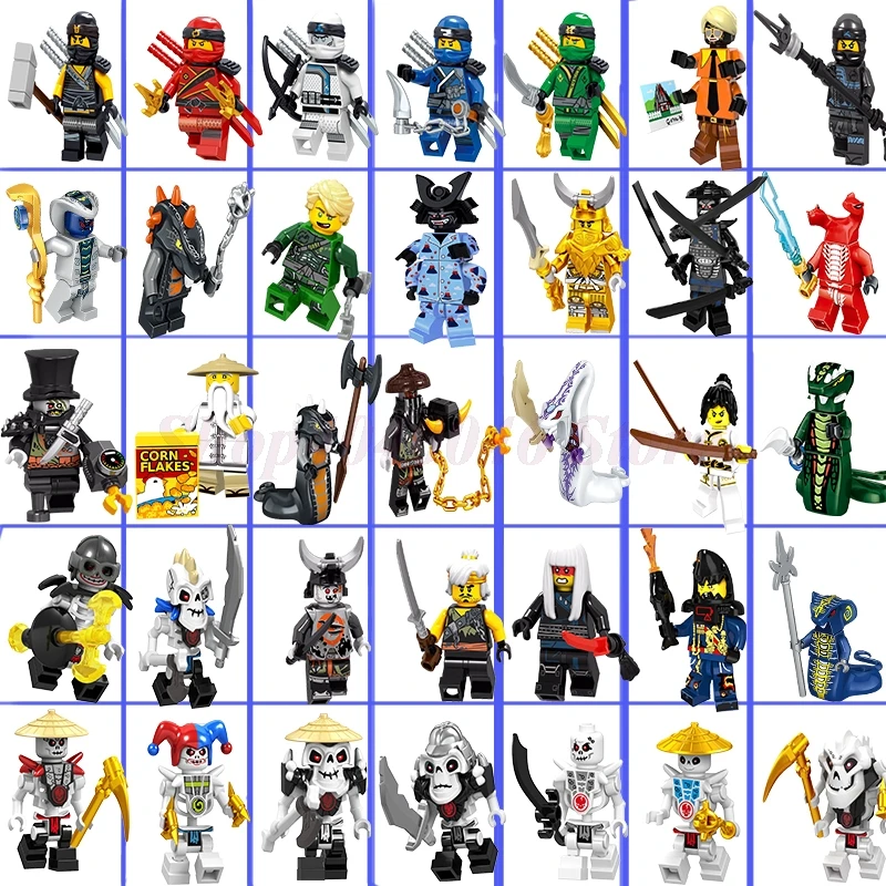 

2018 Ninja Legoingly Figures In Block ZANE JAY LLOYD Movies series For Child Model Compatible With Legoe Ninjas Kids Toy Gifts