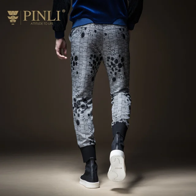 Jogger Direct Selling Sweatpants Pinli Pin Li 2018 New Autumn Men’s Wear, Small Feet Jacquard Plaid, Long Leg Pants, B183517334
