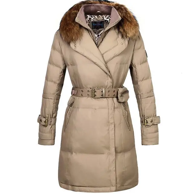 2018 fashion thickening large fur collar down coat women medium-long winter new arrival women winter coats and jackets plus size