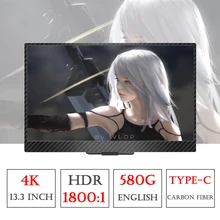 13,3 дюйма 4 K 580g портативный монитор для PS4 Xbox ноутбука Тип C Поддержка для samsung S8 S9 huawei P20 Mate10 Mate20 Honor Note10