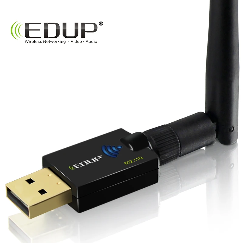 EDUP USB Беспроводной wifi адаптер 300 Мбит 802.11n легко установить Wi-Fi приемник ethernet USB адаптер сетевой карты для портативных ПК