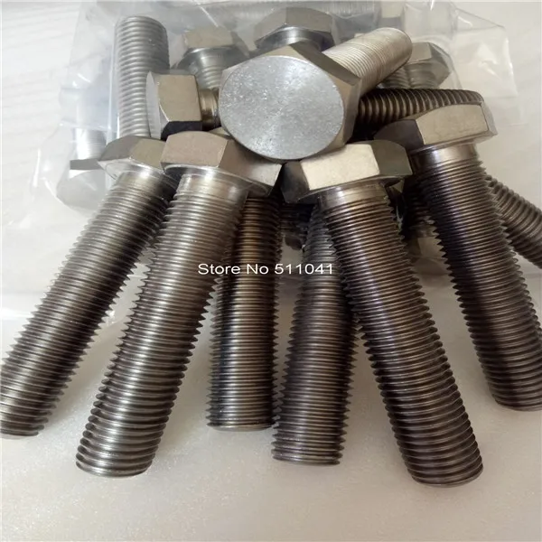 Titanium hexagon bolts,M16 ,GRADE 2 TITANIUM HEX HEAD CAP SCREW,FULL