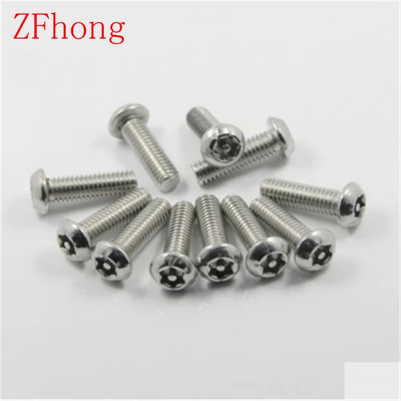 200 шт./лот ISO7380 m2 защитный винт M2 * 3/4/5/6/8/10/12 Torx винты с кнопкой|tamper proof screws|security screwsscrew