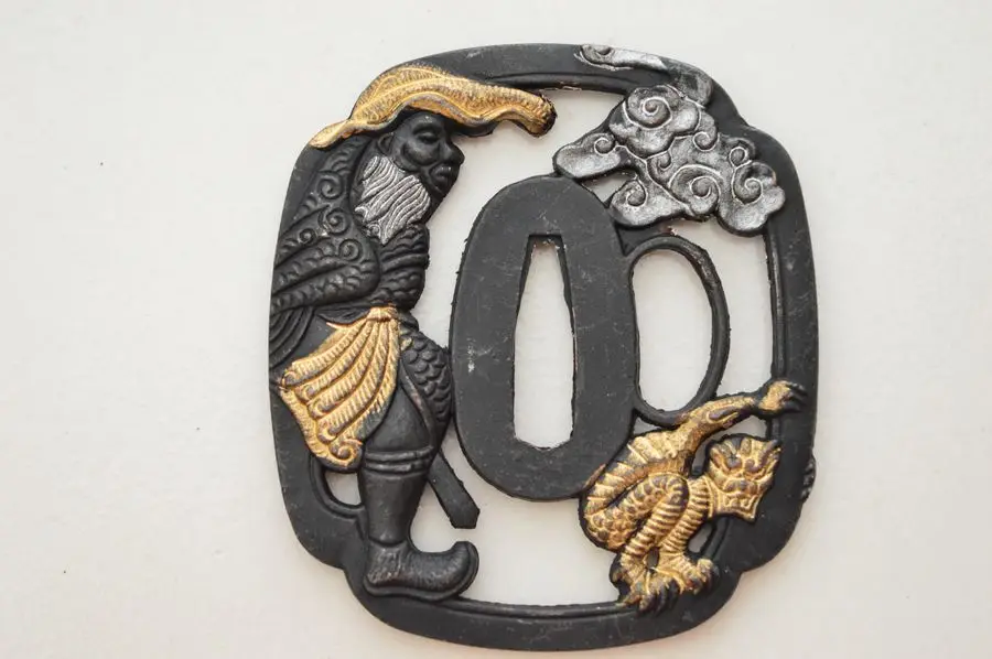 Чудесный Сплав Tsuba Guard для японского Tsuba самурайский меч катана Guard Wakizashi хороший