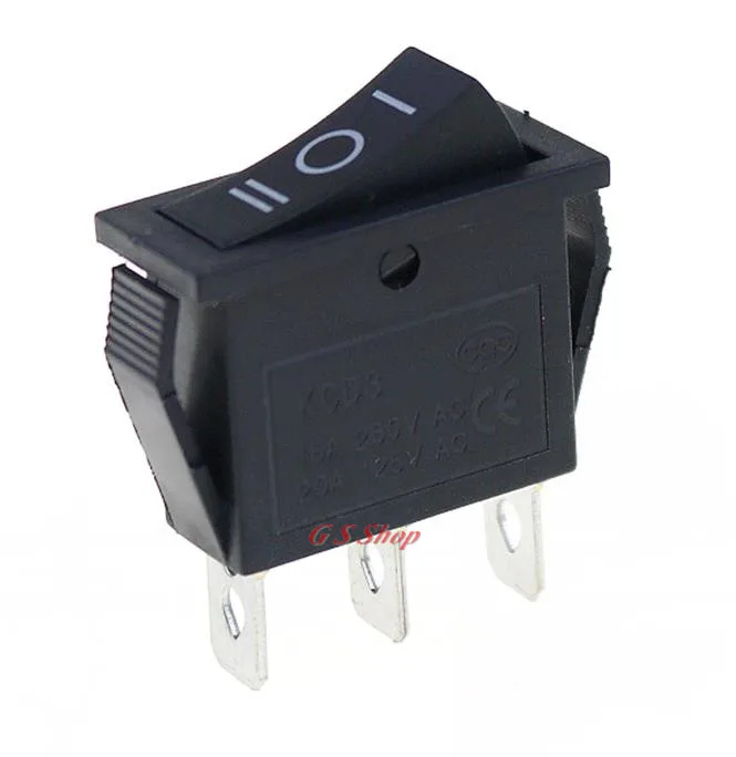 5 шт. клавишный переключатель KCD3 15A /20A 125 В/250 В вкл. ВЫКЛ. 3 позиции контактный