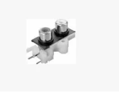 

( 10 Pcs / pack ) Good quality 2 colors ( red + White ) 2 pins F 2 RCA Female Stereo audio Audio Jack AV Socket Connector , new