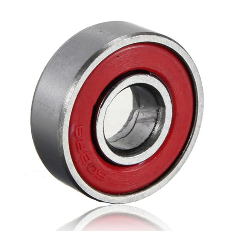 Mayitr 10pcs/set 608zz Rolling Skateboard Longboard Wheel Durable Skate Bearings Roller ABEC-7 Set Red Titanium