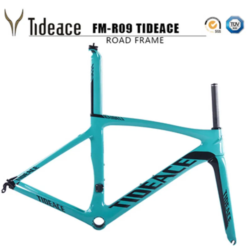 Flash Deal 2017 Tideace carbon bike frame 700C bicycle carbon road frameset with fork and PF30BB accessories V brake chinese carbon frames 1