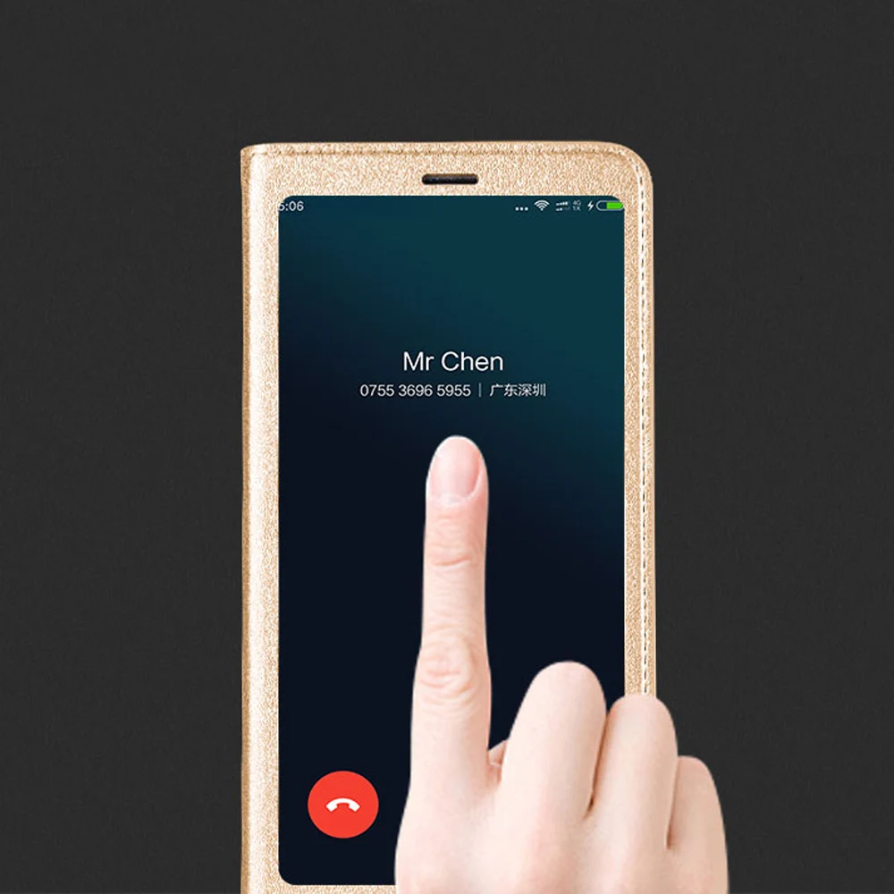 Кожаный чехол-книжка для Xiaomi Redmi Note 5 Pro Smart View с функцией автоматического сна, чехол для телефона s для Xiaomi Redmi Note5 Fundas Capa