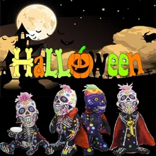 Танцевальная Кукла электрическая говорящая Хэллоуин сахарная игрушка в виде черепа Новинка монеты контроль Музыкальная кукла Дети Хэллоуин подарки