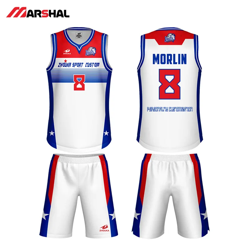 

Custom Kids Basketball Jerseys Men Sport Uniform Sublimation Printing Breathable Basketball Shirt Short Set Basket Ball Jersey