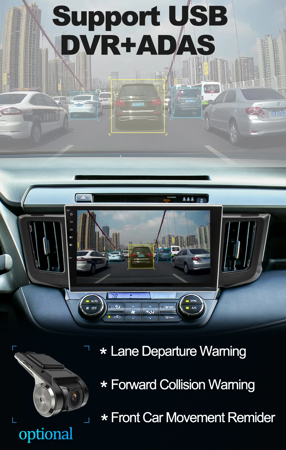 Discount Owtosin 2 Din Android 9.0 Car Radio Multimedia For Toyota RAV4 2012 2013 2014 2015 2016 2017 2018 Car GPS Navigation Autoradio 8