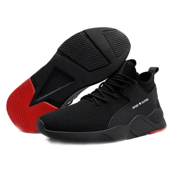 

2019 Hot Fashion 1 Pair Heavy Duty Sneaker Safety Work Shoes Breathable Anti-slip Puncture Proof for Men OH66