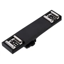 SUPON Двойной Горячий Башмак Кронштейн Splitter Адаптер Для Вспышки Камеры Speedlite Canon 70D 7DII 5DR 5DRS 5 5DIII 6D DSLR Камеры видеокамеры