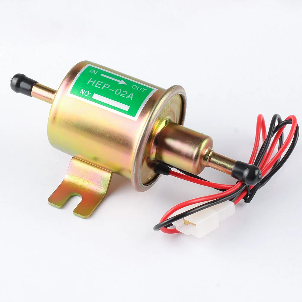 12V 8mm Gas Diesel Fuel Pump Inline Low Pressure Pipes Car Boat Diessel