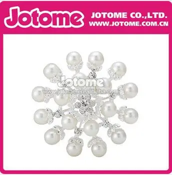

2016 NEWEST Sparking Pearl Wedding Invitation women Ladies Bridal Bouquet Docorative Brooches for sale