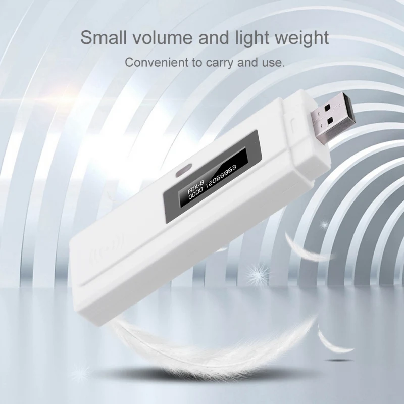 ISO11784/85 мини FDX B EMID RFID портативный считыватель животных микрочип сканер питомца
