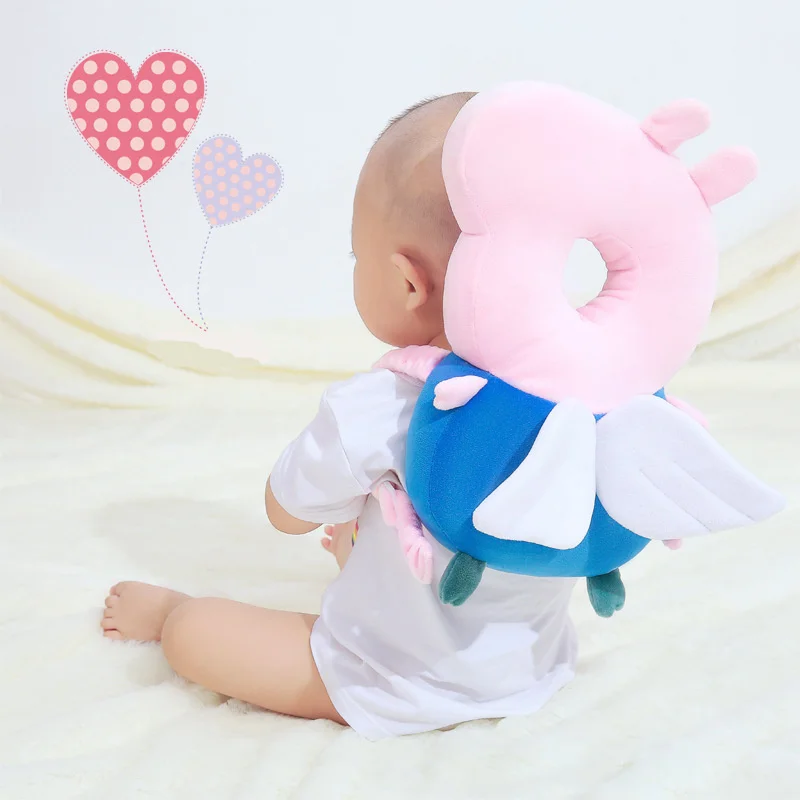 

Baby Head Protection Pad Toddler Headrest Baby Neck Cute Pig Wings Nursing Drop Resistance Cushion Baby Protect Newborns Pillow