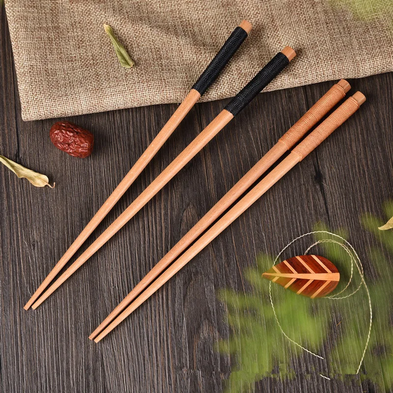Handmade-Japanese-Natural-Chestnut-Wood-Chopsticks-Set-Value-Gift-Sushi-Chinese-food-Tie-line (1)