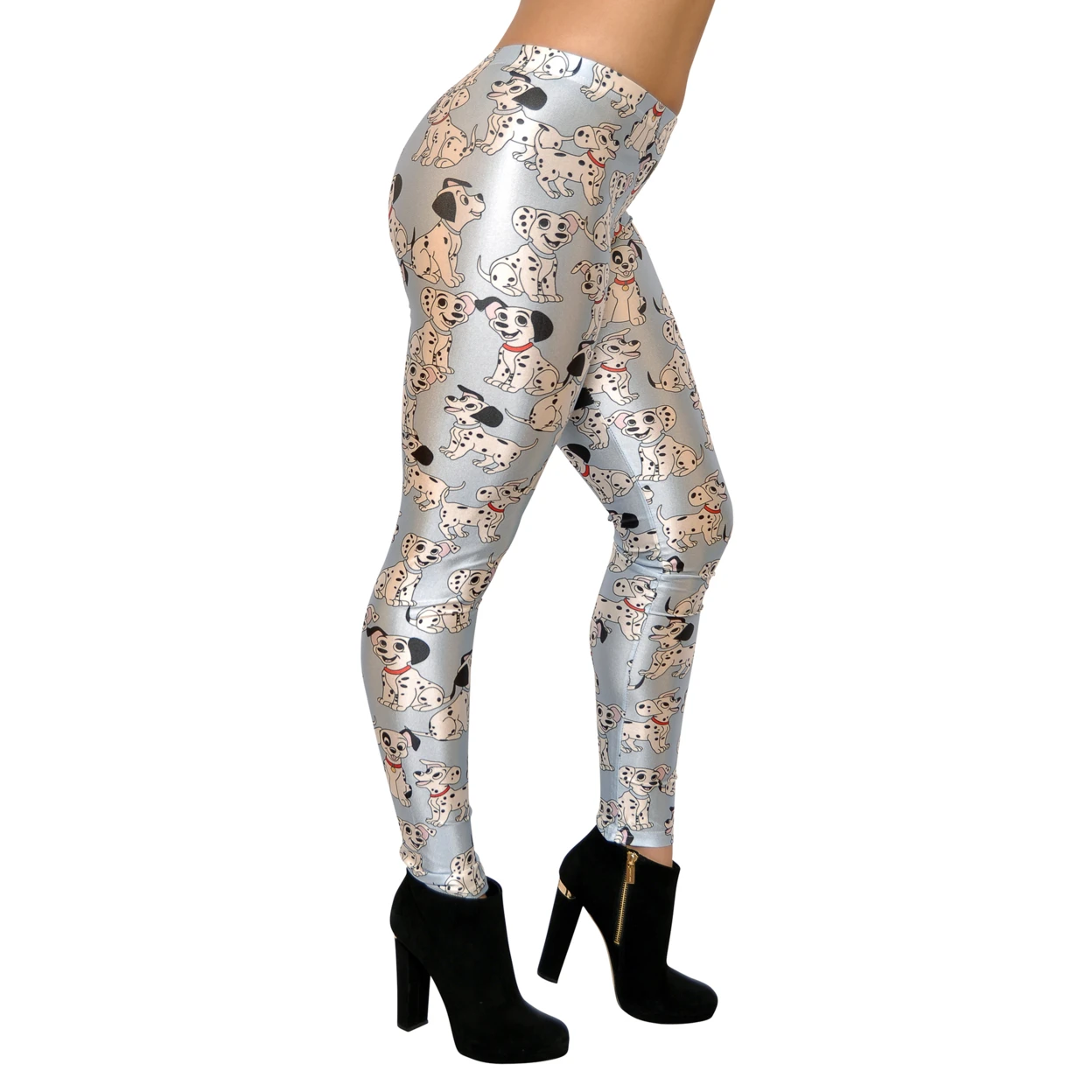 Women's Dalmatians Leggings Small Light Blue (1)
