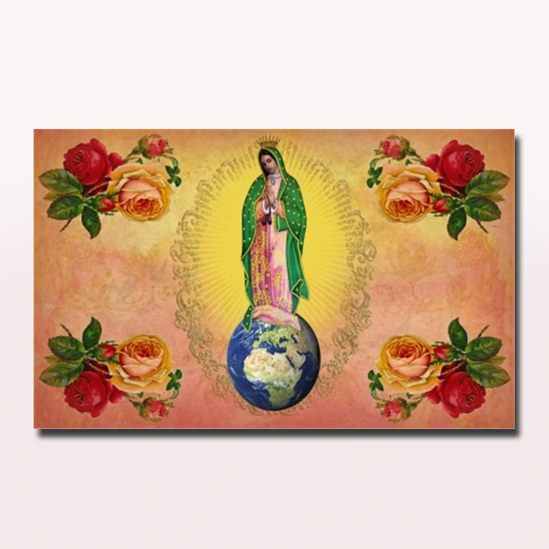 Our lady of Guadalupe 5D полная Алмазная картина квадратная Вышивка крестом украшение дома