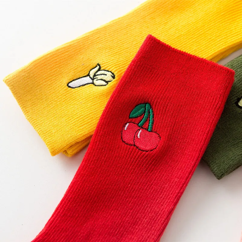 ARMKIN/женские хлопковые носки в Корейском стиле носки для фруктовых продуктов Вишневый персик, банан, яйцо, гамбургер, креативные авокадо, calcetines mujer