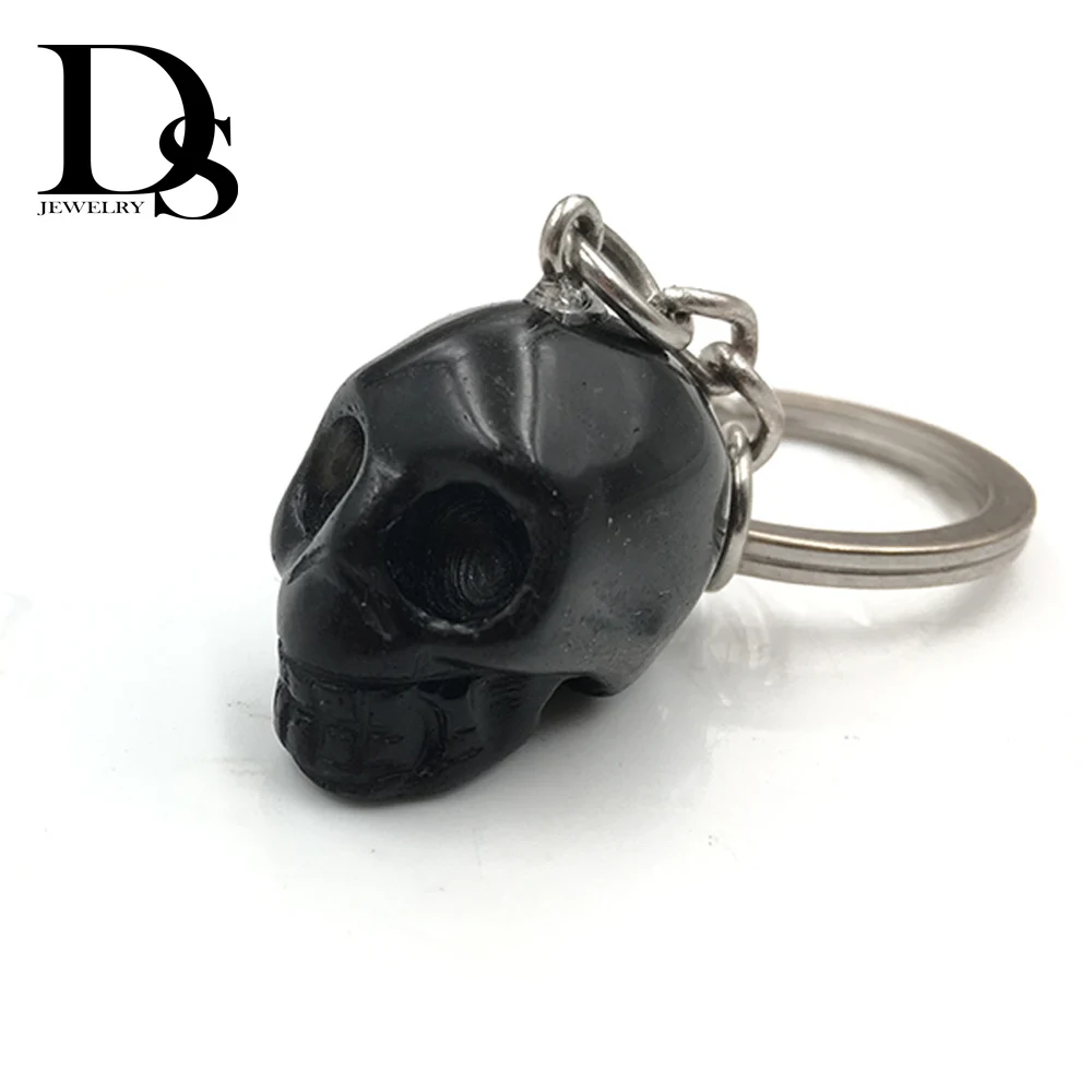 Натуральный кристалл кварцевый камень Череп брелок аметист кулон Howlite бирюза
