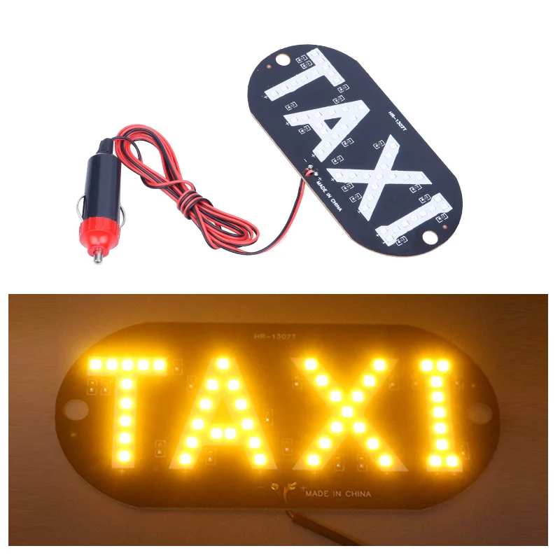 CARLitek 45 светодиодная фишка для такси лобовое стекло такси сигнальная лампа с прикуривателем 12 В - Цвет: Цвет: желтый