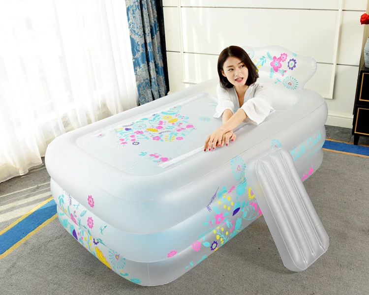 Простая надувная Ванна артефакт бытовой взрослый складной кран для ванной детская изоляционная Ванна бочонок душевая раковина сохраняет тепло утолщаются