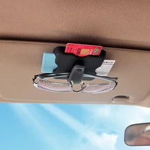 Автомобильный солнцезащитный козырек, зажим для солнцезащитных очков, держатель для очков, органайзер, чехол для хранения, зажимы для кредитных карт, посылка, ID, Автомобильный интерьер, стиль