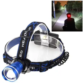 

3000LM Zoomable T6 LED Rechargeable Head Torch Headlamp Headlight APJ