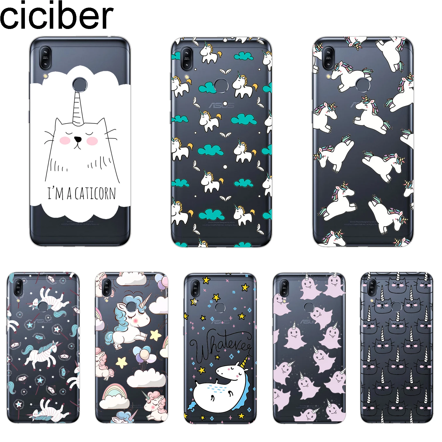 

ciciber Cover For ASUS Zenfone Max Pro M1 ZB601KL ZB602KL For ZenFone Max Pro M2 ZB631KL ZB633KL Phone Cases TPU Animal Unicorn