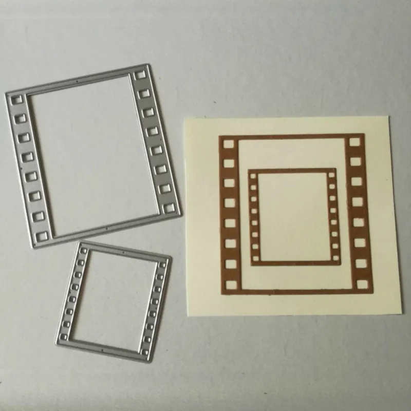 

2pcs/set Film Frame For DIY Scrapbooking Photo Album Paper Card Craft Embossing Metal Cutting Dies Stencils Scrapbooking