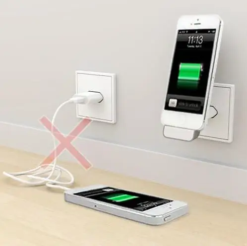  Wireless Charge Adapter for iPhone 7 Plus 6S 5S SE 5 5C 4 Xiaomi Dock Station Samsung HTC Sony Stand Mount iphone4s Wall charger 