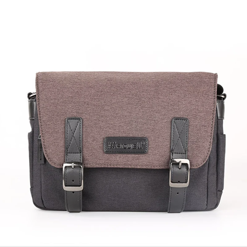 

Roadfisher PU Leather Canvas Photograph Camera Messenger Shoulder Bag Insert Case Pack For Canon Nikon Sony Fuji DSLR