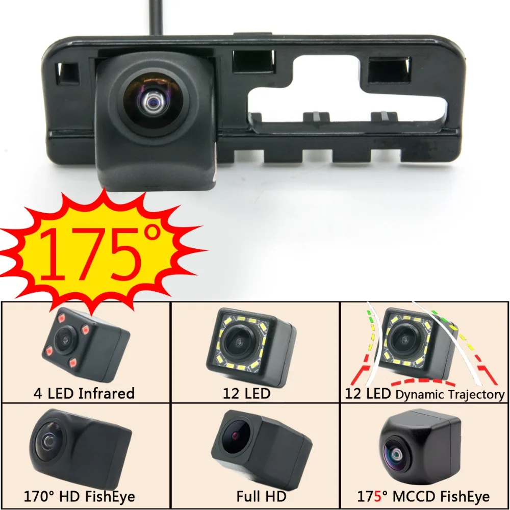 

175 Degree Fisheye MCCD 12LED HD Car Rear View Camera For Honda Civic 2007 2008 2009 2010 2011 Car Wireless Parking Monitor