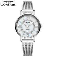 GUANQIN GS19042 Girls Watches Vogue Informal Watch Girls Bracelet Watch Stainless Metal Strap relogio feminino well-known model
