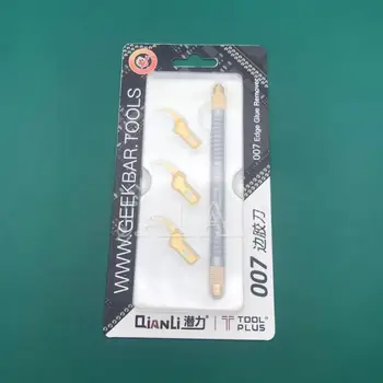 

New Tool TOOLPLUS QIANLI CPU glue remover blade manual sanding 007 blade with holder formobile phone repair not damage cpu