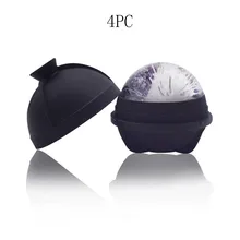 4 упаковки Силиконовый Лоток Для Льда гибкая и прочная Сфера круглые формы для льда Форма для льда кухонные аксессуары кухонные инструменты