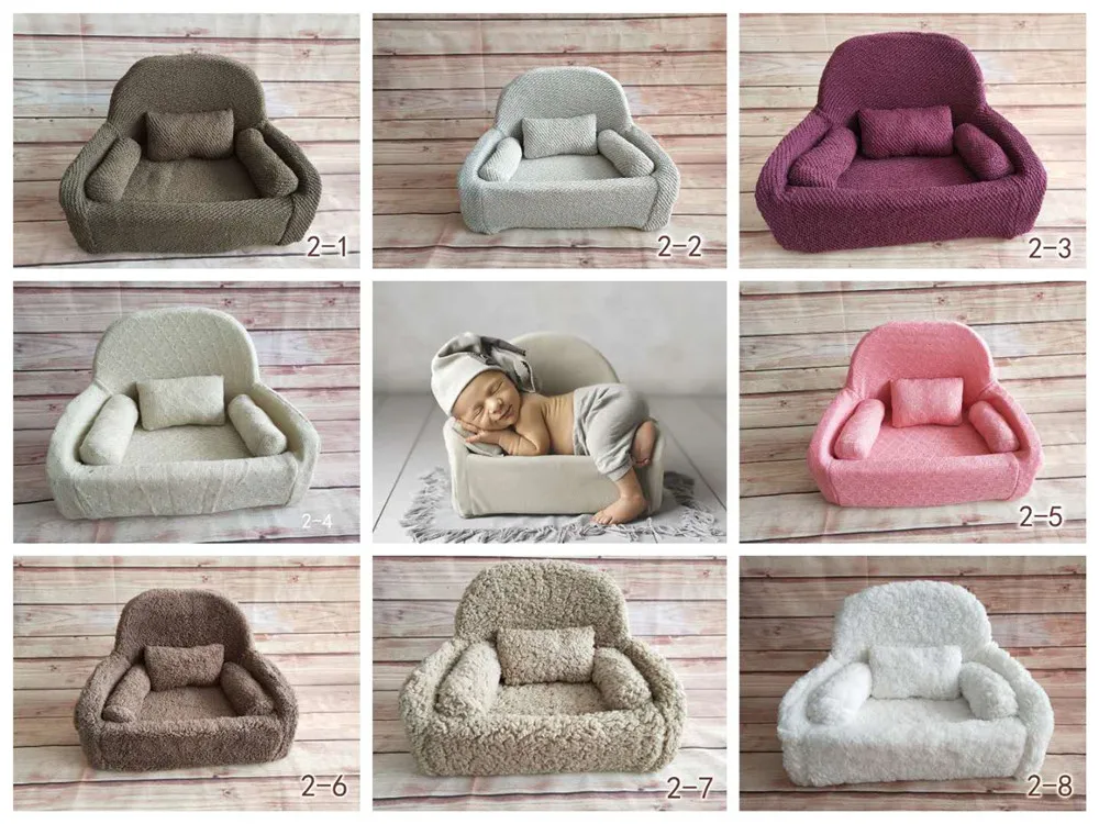 Us 26 49 50 Off Newborn Photography Baby Sofa Mini Posing Seats Full Moon Photo Props Soft Kids Chair Uni Baskets In