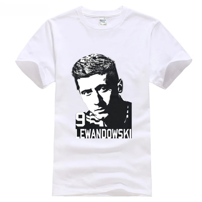 

Male Harajuku Top Fitness Brand Clothing lewandowski NO.9 municher hero man legend footballer 2018 Trump sweat sporter t-shirt