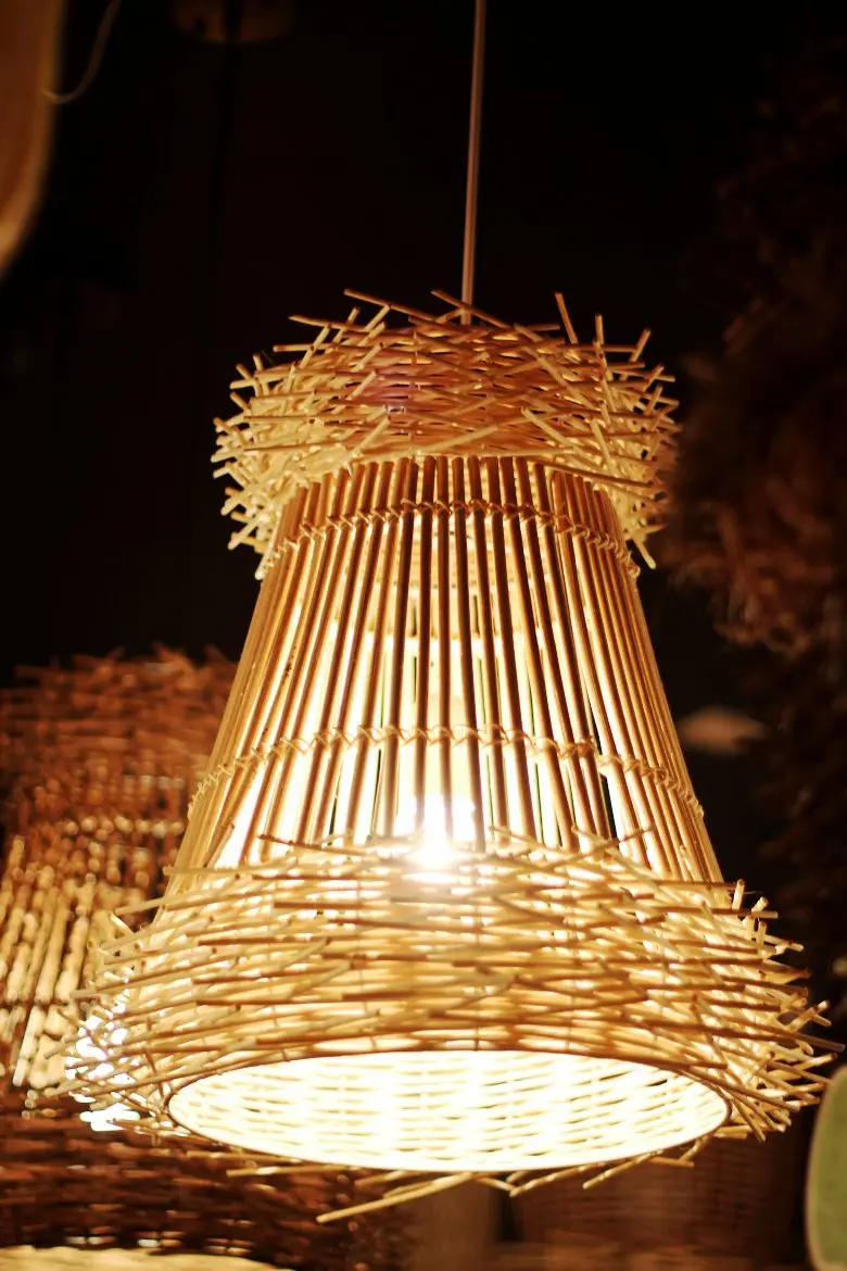 

White rattan features Pendant Lights modern pastoral creative personality rattan lamp Southeast Asian rattan LU811241
