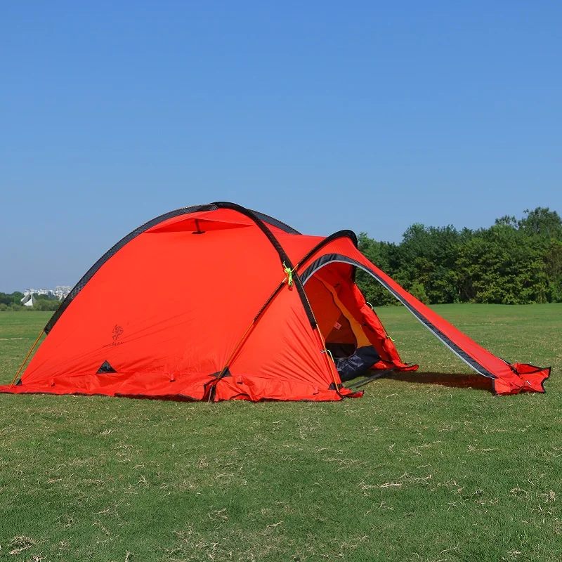 

Professional tent 2 person ultra-light four seasons coated with silicon resistant to heavy rain mountain camping tents