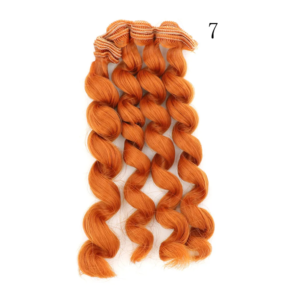 1 шт. 15 см * 100 кудрявые волосы для кукол 1/3 1/4 1/6 BJD/SD куклы DIY парики аксессуары