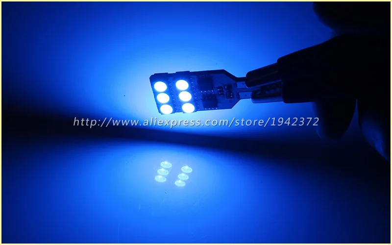 2 шт. 5050 SMD T10 194 168 W5W RGB Сменные 16 цветов 6/ 12SMD пульт дистанционного управления зазор